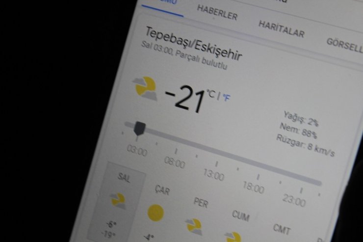 Eskişehir’de hava sıcaklığı bir haftada 41 derece değişti