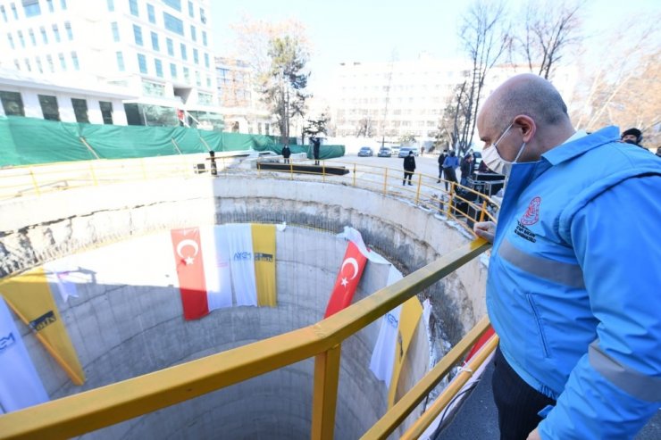 AKM-Gar-Kızılay metrosu Kızılay kesiminde kazı başladı