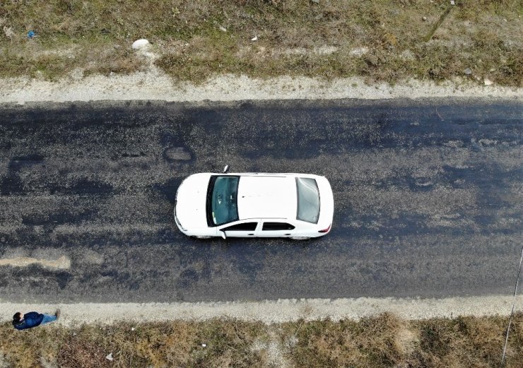 Eskişehir’de fizik kurallarını hiçe sayan yol