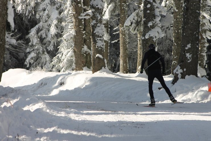 Ilgaz Dağı’nda Kayakla Oryantiring Yarışması yapıldı