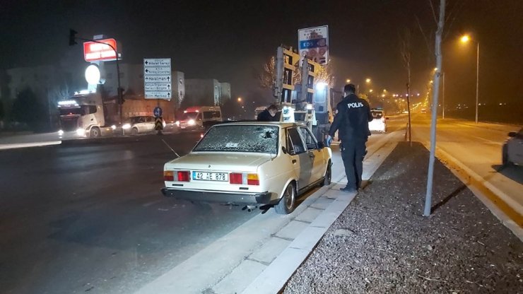 Konya’da alkollü sürücü kovalamaca sonucu yakalandı