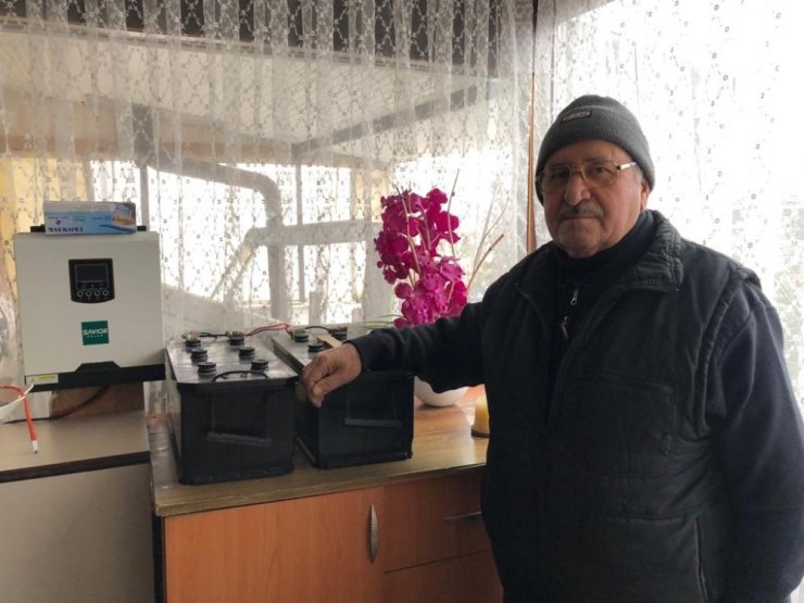 Kurduğu sistemle 10 yıldır elektriğe tek kuruş para vermiyor