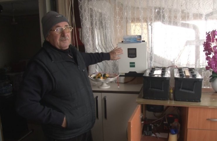 Kurduğu sistemle 10 yıldır elektriğe tek kuruş para vermiyor