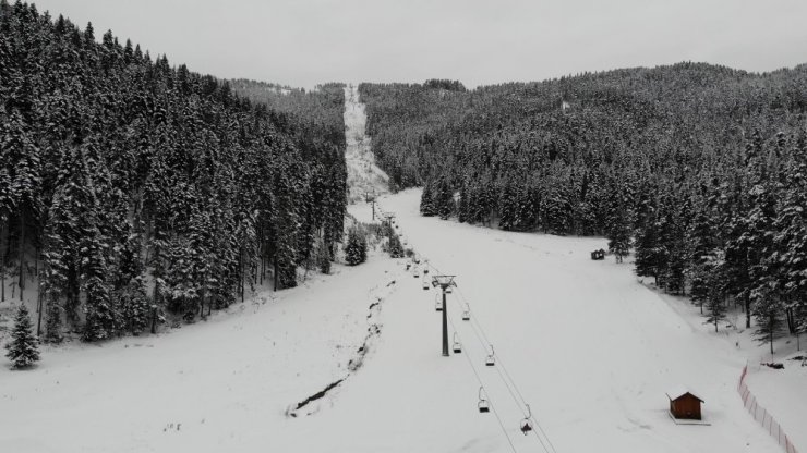 Anadolu’nun yüce dağı Ilgaz’da kar manzaraları