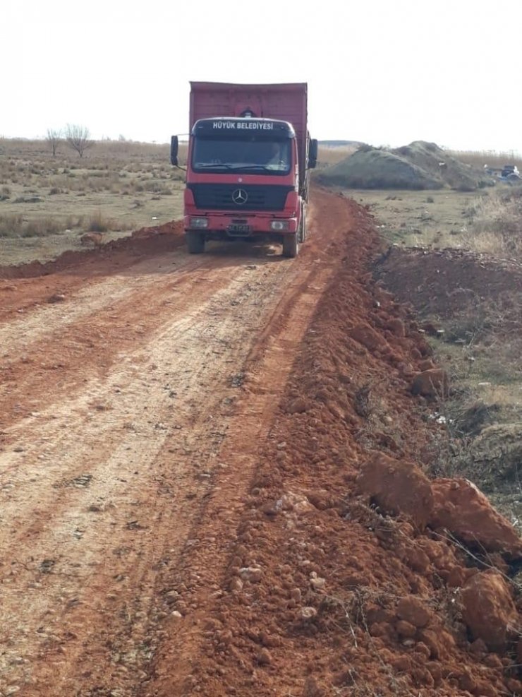 Hüyük’ün sahil yolları yeniden düzenleniyor