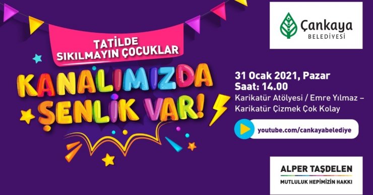 Çankaya Belediyesi’nin ’Tatilde Şenlik’ etkinliğine büyük ilgi