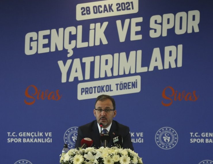 Bakan Kasapoğlu: "Sultan Şehir Sivas’ı sporda ve gençlikte de sultan şehir göreceğiz"