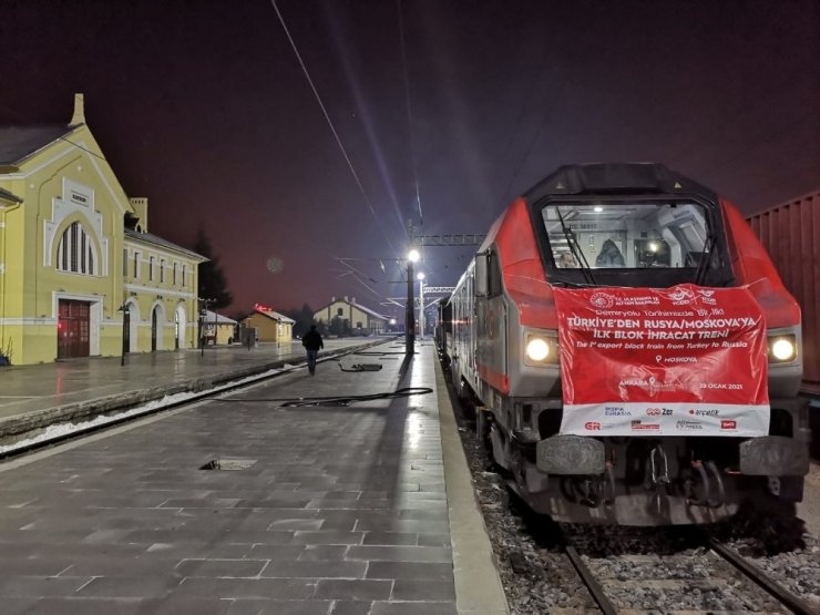 Çin ve Rusya’ya giden ihracat treni Kayseri’de