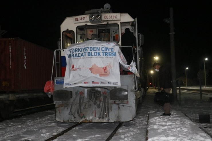 Çin ve Rusya’ya giden ihracat treni Sivas’ta