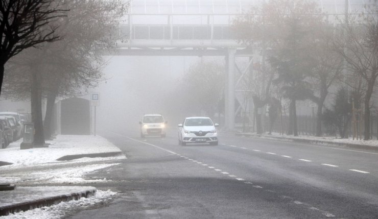 Yozgat’ta sis etkili oldu