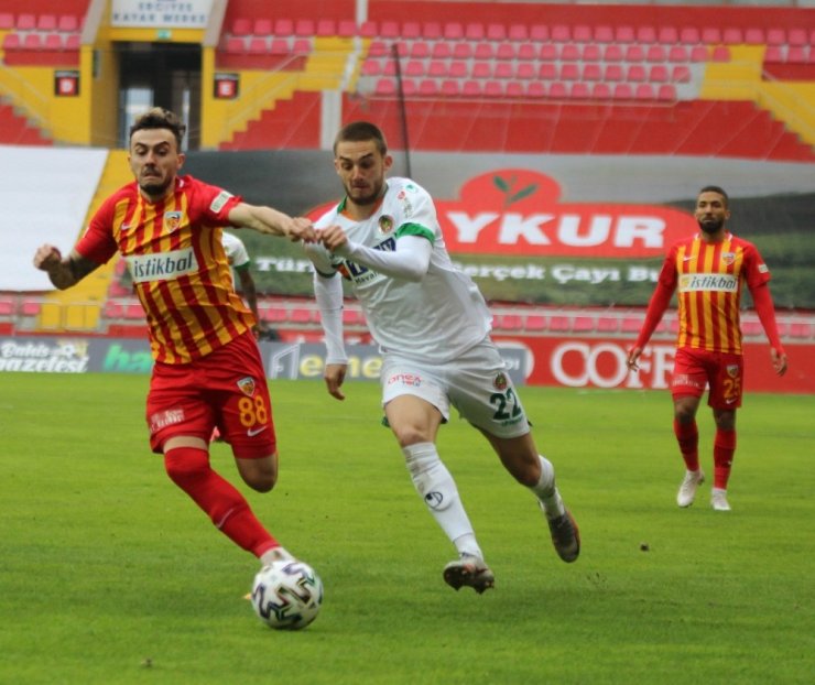 Süper Lig: Hes Kablo Kayserispor: 1 - Aytemiz Alanyaspor: 1 (Maç sonucu)