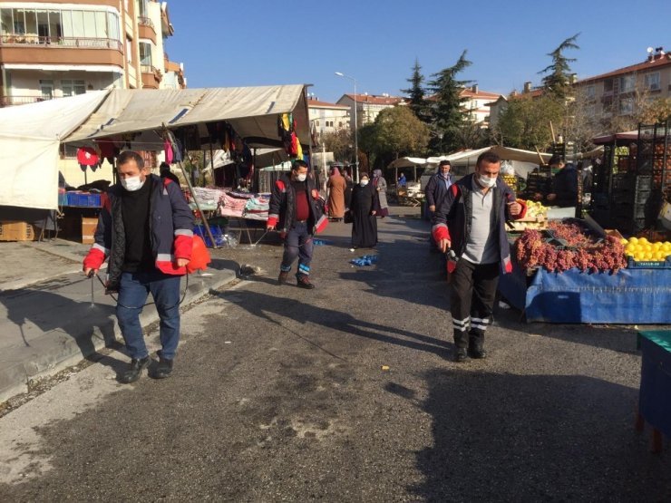 Pursaklar’da dezenfekte çalışmaları üst seviyede