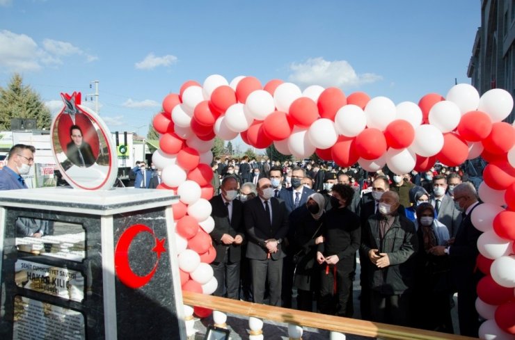 Şehadetinin yıldönümünde adının verildiği park açıldı