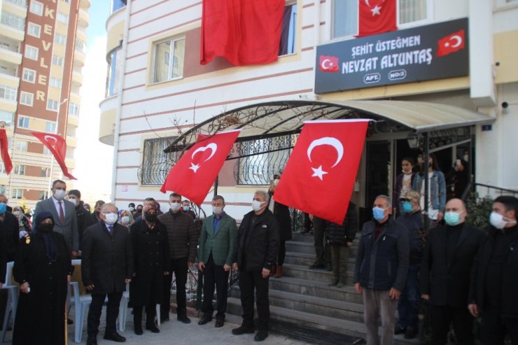 Şehidin ismi ana ocağına verildi