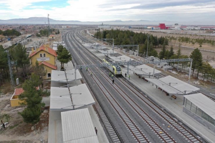 Konya-Karaman Yüksek Hızlı Tren Hattında test sürüşleri başladı