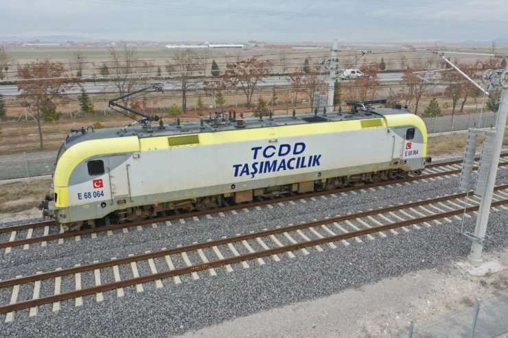 Konya-Karaman Yüksek Hızlı Tren Hattında test sürüşleri başladı