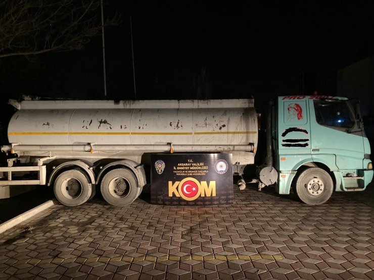 Aksaray’da 10 ton 860 kilo kaçak yağ ele geçirildi