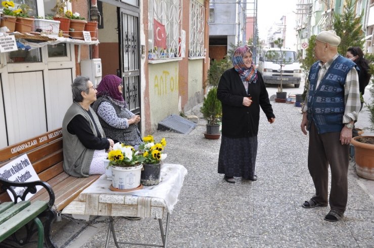 Yarım asırlık eşi için evinin önünü botanik parka çevirdi