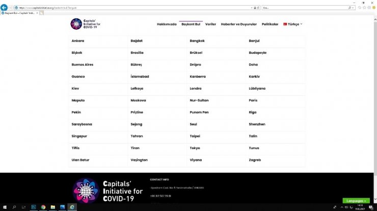 Dünya başkentlerini bir araya getiren Covid-19 Platformu’na Ankara öncülük ediyor