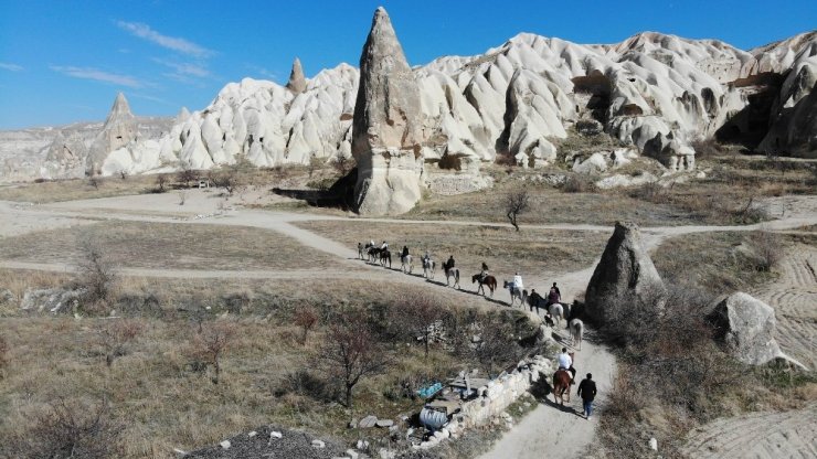 Kapadokya’da Sevgililer Günü yoğunluğu yaşanıyor