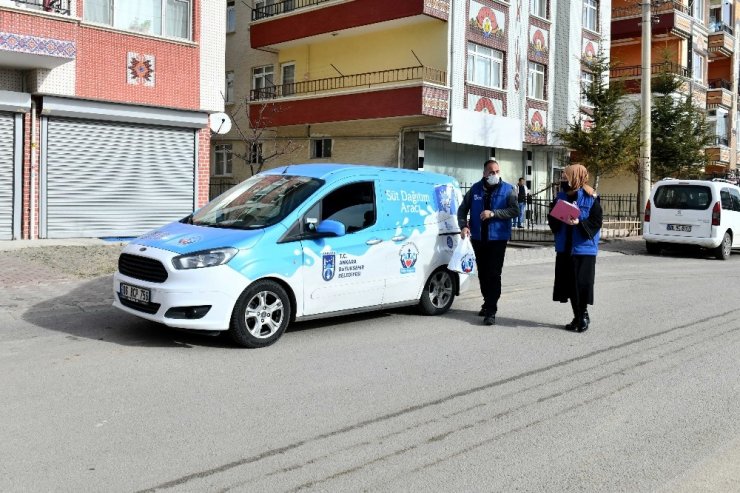 Ankara Büyükşehir Belediyesi’nden çocuklara süt desteği