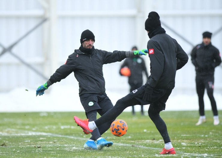 Konyaspor, Yeni Malatyaspor hazırlıklarını sürdürdü