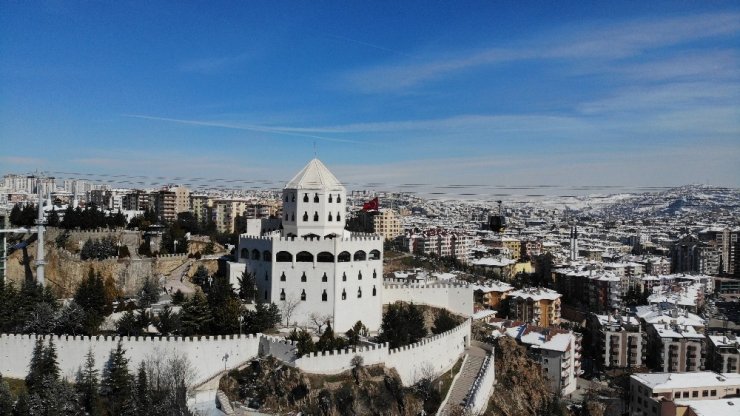 Başkent’te havadan kar manzaraları