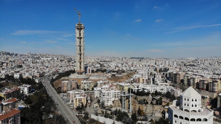 Başkent’te havadan kar manzaraları