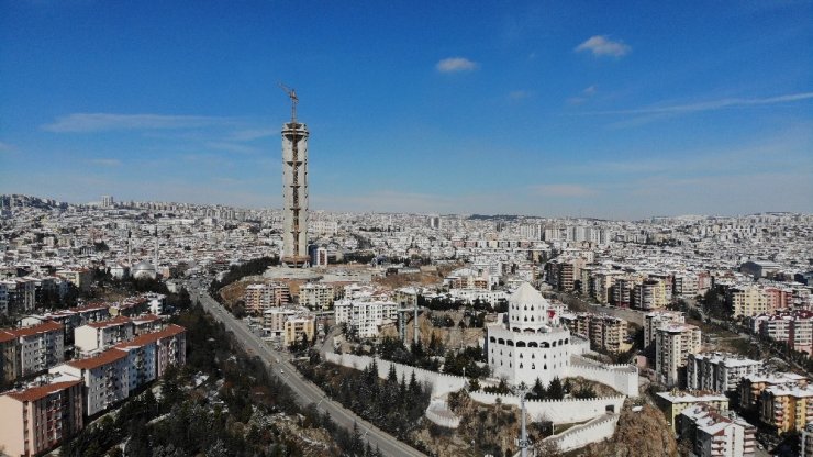 Başkent’te havadan kar manzaraları