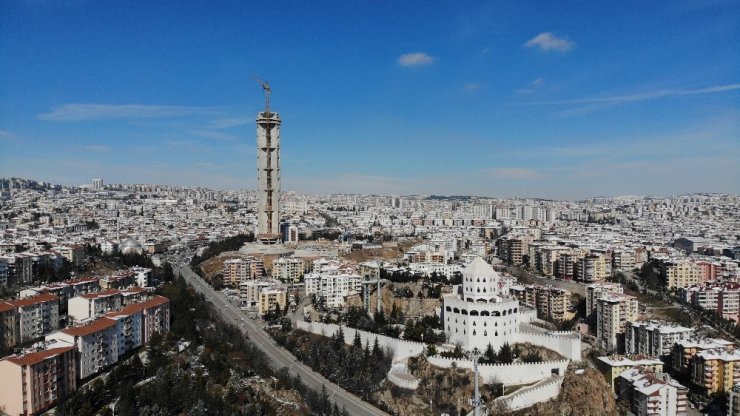 Başkent’te havadan kar manzaraları