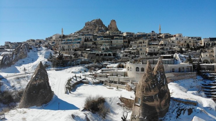 Masal diyarı Kapadokya havadan görüntülendi