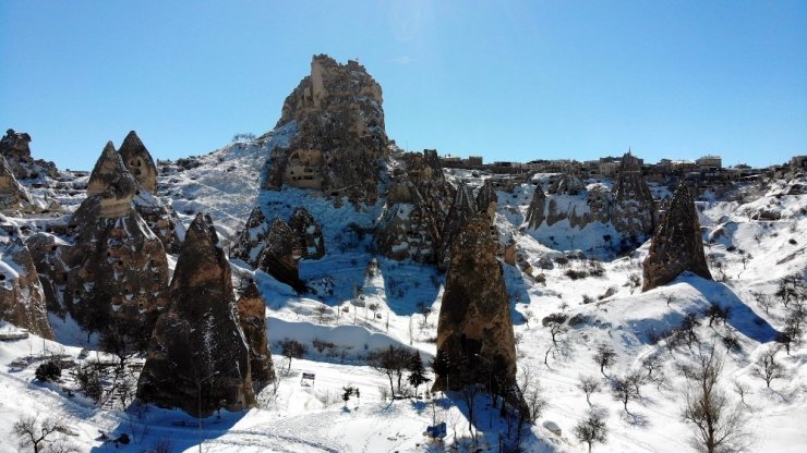 Masal diyarı Kapadokya havadan görüntülendi