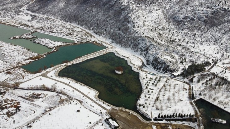 Toroslar’daki Kuğulu Park’ta kısıtlama sessizliği