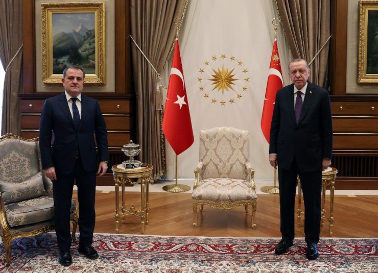 Cumhurbaşkanı Erdoğan, Azerbaycan Dışişleri Bakanı’nı kabul etti