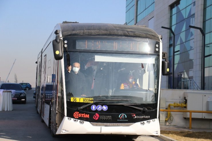 Yüzde 100 elektrikli ve yerli otobüs Ankara turunda