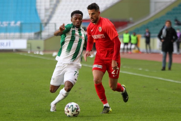 Süper Lig: Konyaspor: 0 - Gaziantep FK: 0 (İlk yarı)