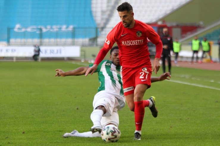 Süper Lig: Konyaspor: 0 - Gaziantep FK: 0 (İlk yarı)