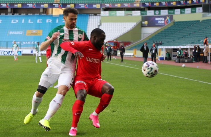 Süper Lig: Konyaspor: 0 - Gaziantep FK: 0 (İlk yarı)