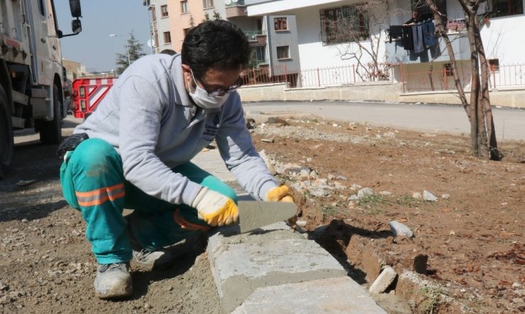 Çankaya Belediyesi’nden kaldırım çalışması