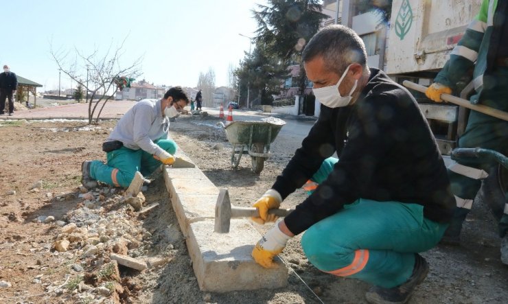 Çankaya Belediyesi’nden kaldırım çalışması