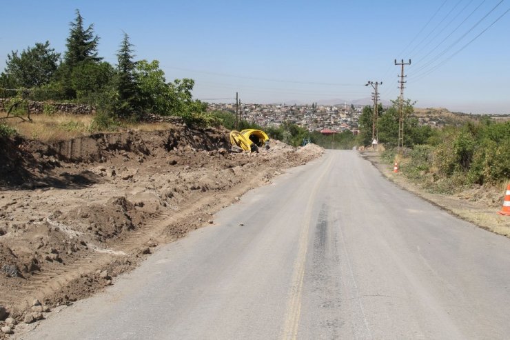 Hisarcık Hacılar yolu çalışmaları sürüyor