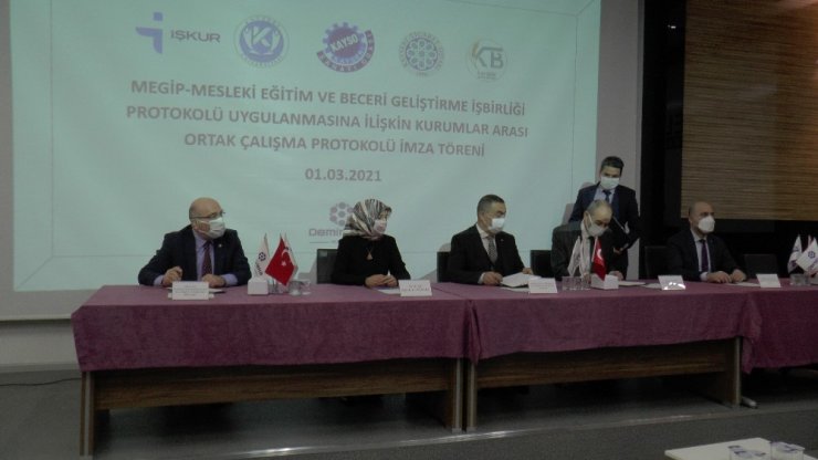 Kayseri’de MEGİP Kurumlar Arası Ortak Çalışma Protokolü imzalandı