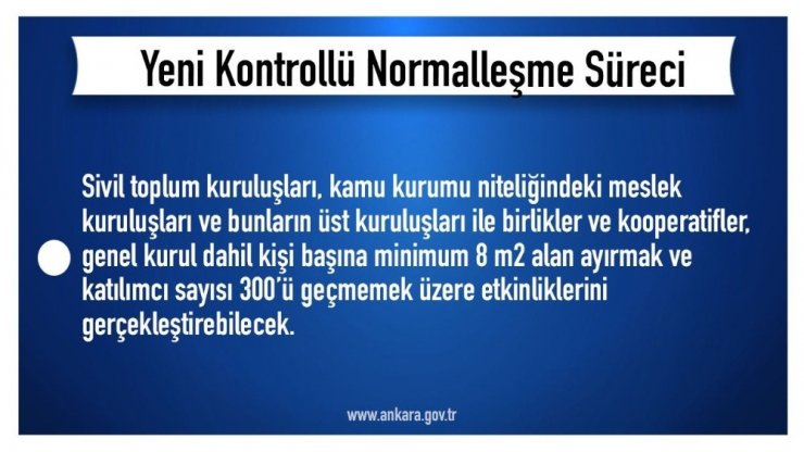 Başkentte normalleşme kuralları belli oldu