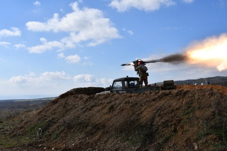 MSB: “Çanakkale’de tanksavar silahları ile atış eğitimi icra edildi. Hedefler tam isabetle vuruldu”