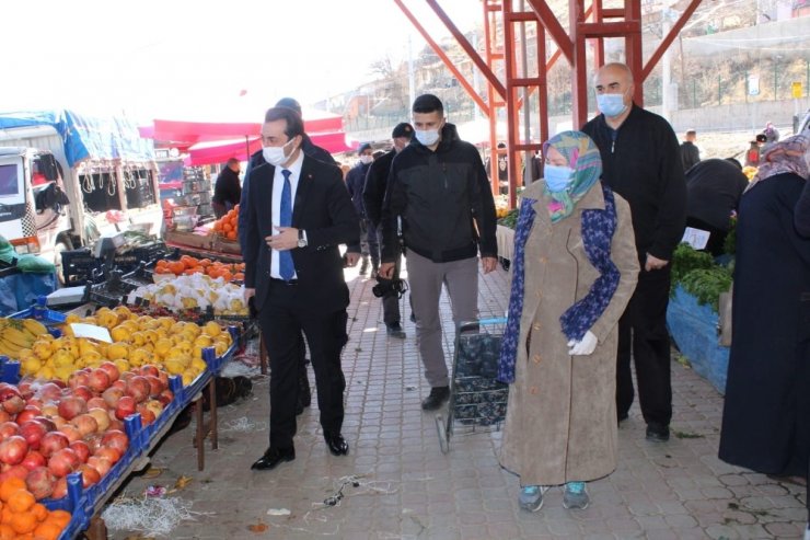 Kaymakam Günlü’den korona virüs denetimi