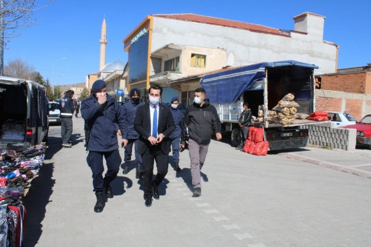 Kaymakam Günlü’den korona virüs denetimi