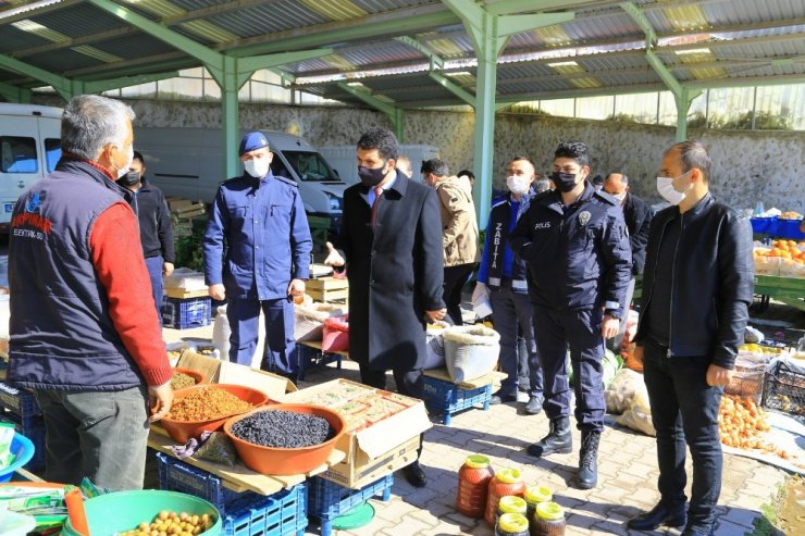 Hadim’de korona virüs tedbirleri denetlendi