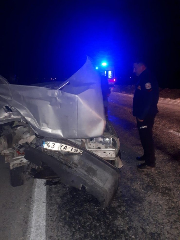 Günyüzü ilçesinde trafik kazası, 1 kişi ağır yaralandı