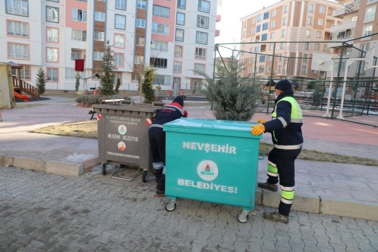 Nevşehir’de 300 çöp konteynerinin dağıtımı tamamlandı