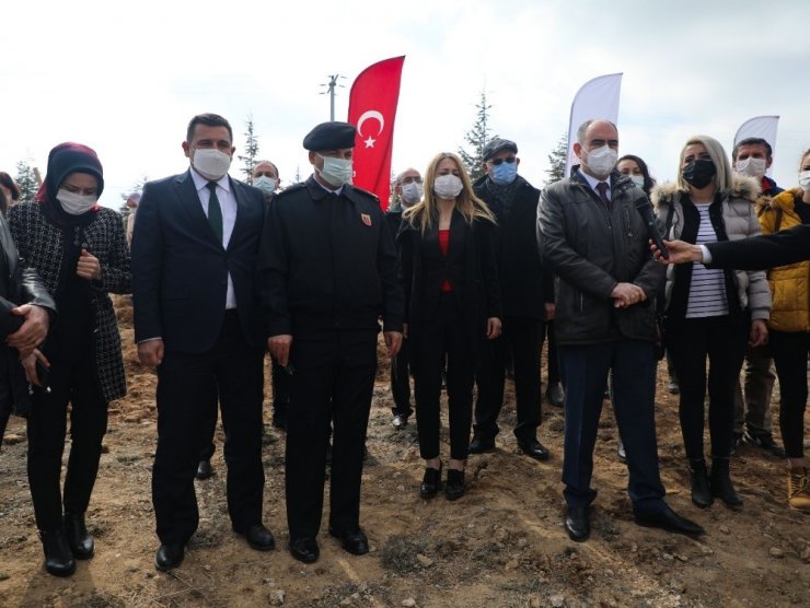 Konya’da 8 Mart Dünya Kadınlar Günü’nde fidan dikimi yapıldı